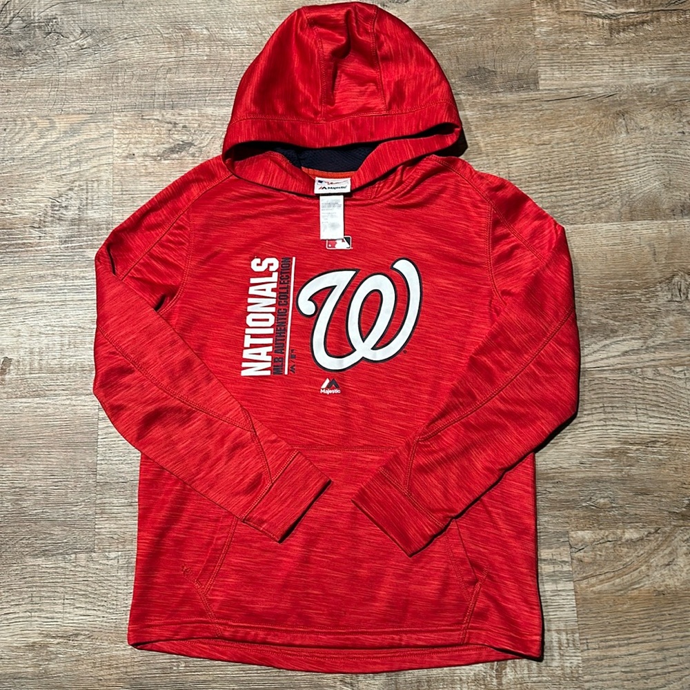 Majestic Youth MLB Nationals Hoodies